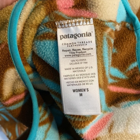 Patagonia Synchilla Snap T Feather Dance EUC - Picture 9 of 10